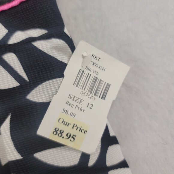 Robert Kitchen Size 12 High Waist A-Line Skirt Contemporary Boho Chic Deadstock - Picture 9 of 9